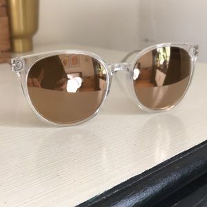 Cole Haan Burnt Orange Mirrored Sunglasses